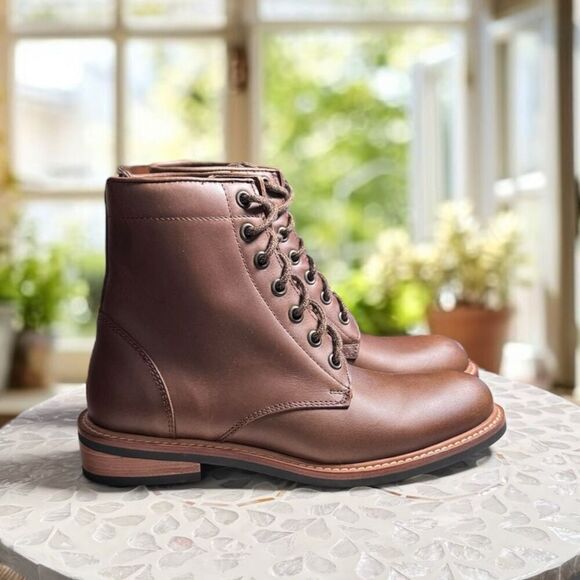 Nisolo Anthropologie Amalia All-Weather Lace Up Boot NEW - Picture 6 of 9